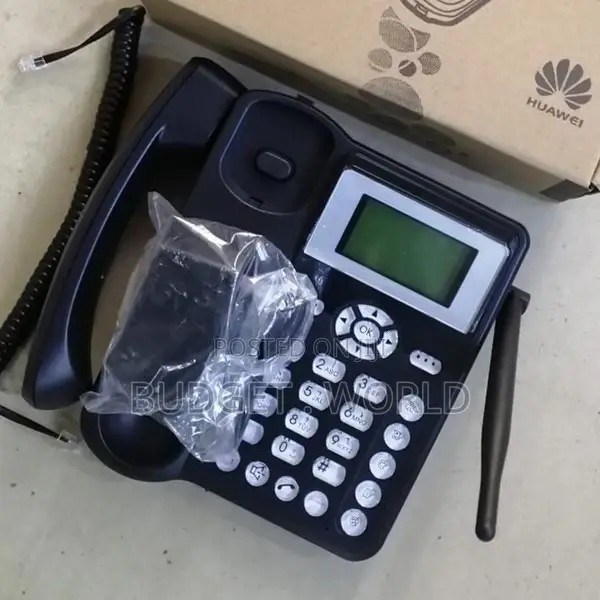 Black Fixed Desktop Wireless Cordless Telephone 3g/4g GSM
