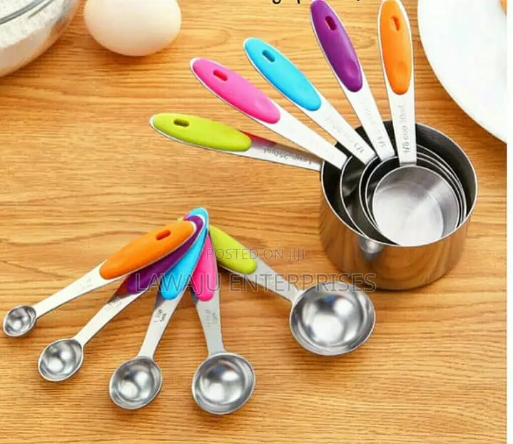 10 PCS Stainless Steel Measuring Cups and Spoons