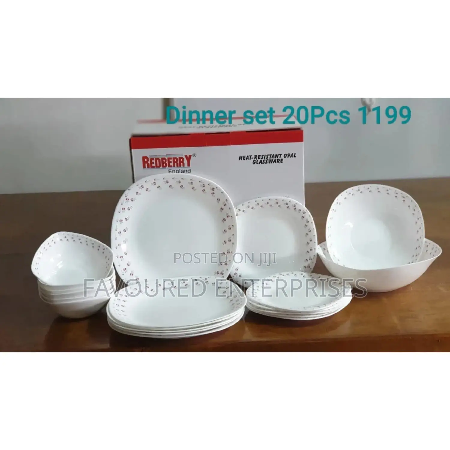 Redberry 20pcs Heat Resistant Dinner Set