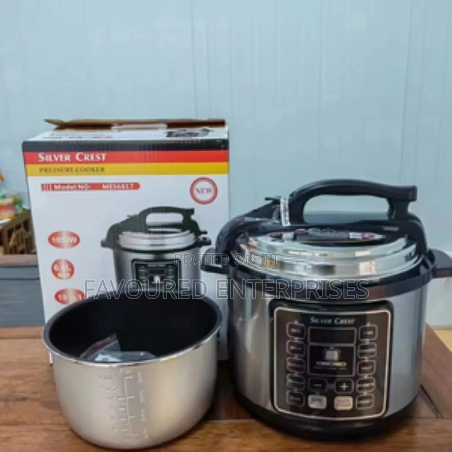 Silver Crest Electric Digital 6L Pressure Cooker