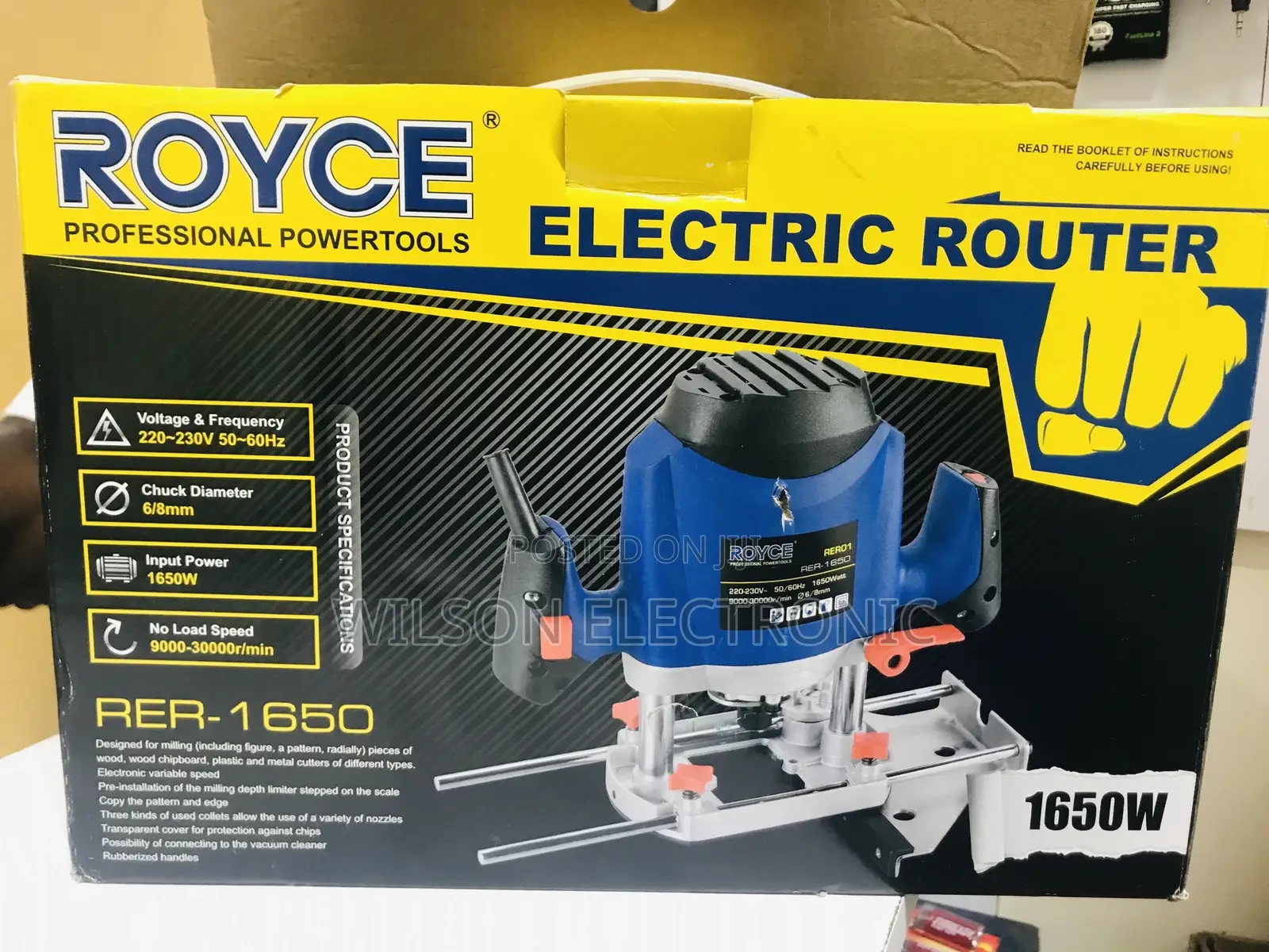 Electric Router. 1650w