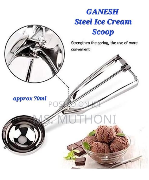 Ganesh Stainless Steel Ice Cream Scoop Approx 70ml