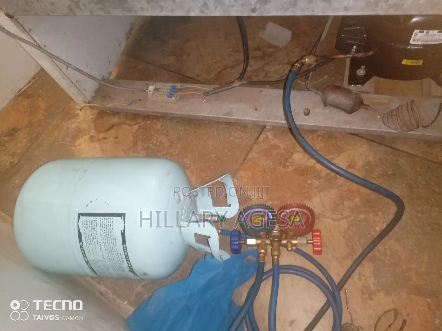 Fridge Side by Side Gas Refilling and Compressor Service