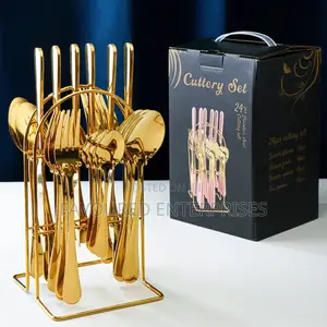 24 PCS Gold Cutlery Set