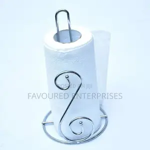 Silver Stainless Steel Paper Towel/Tissue Holder