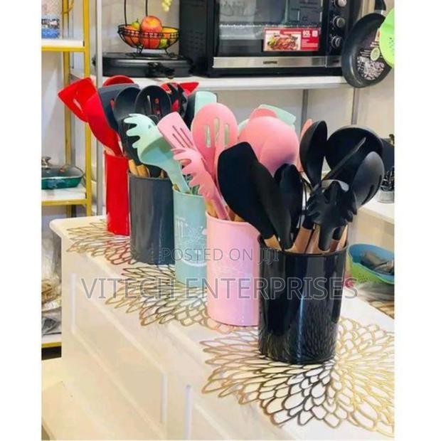 Silicone Non Stick Spoon Set 12 PCS - main view