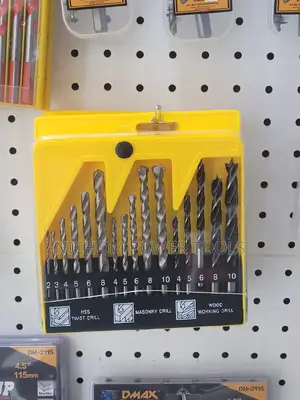 A Set of 6pcs Hss,5pcs Masonry 5pcs Wood Bits