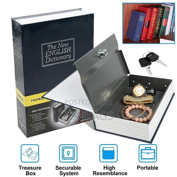 Secret Box Book Safe With Keys - main view