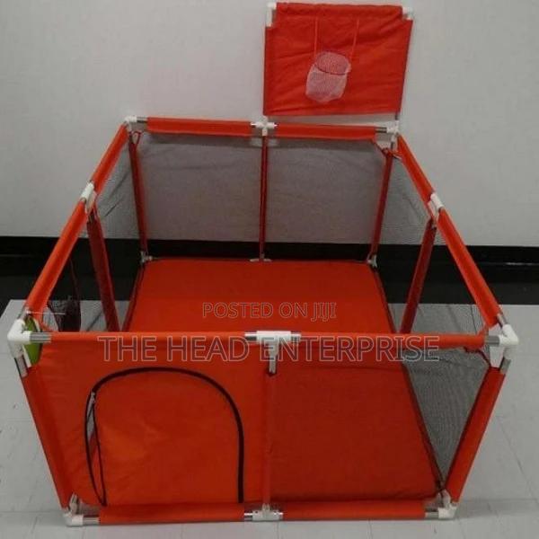 Baby Square Playpen Fence Color Red