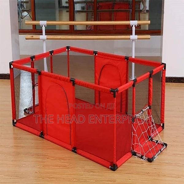 Best Indoor Red Rectangular Baby Playpen Fence - main view