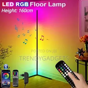Smart RGB Corner Floor Lamp | Remote Control Color