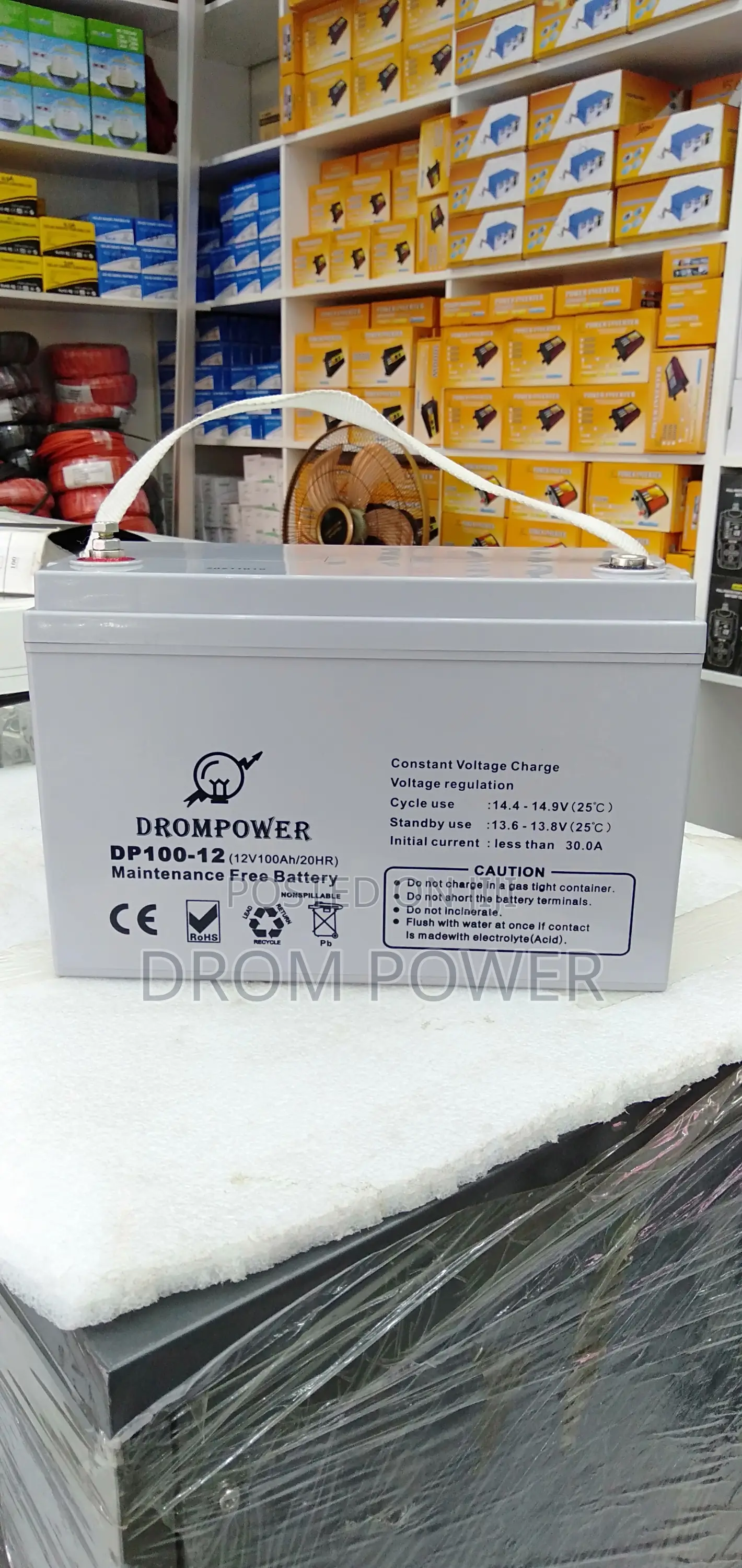 Drom Power 12V 100ah Lead ACID Deep Cycle Battery