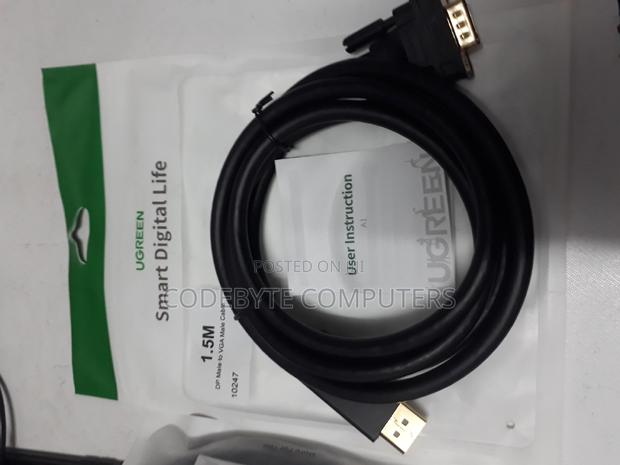 UGREEN Displayport Male to VGA Male Cable 1.5m (Black) - DP1