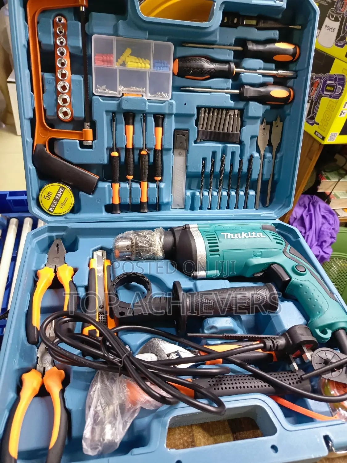 Electric Makita Impact Drill 710w,Toolbox,Drillset
