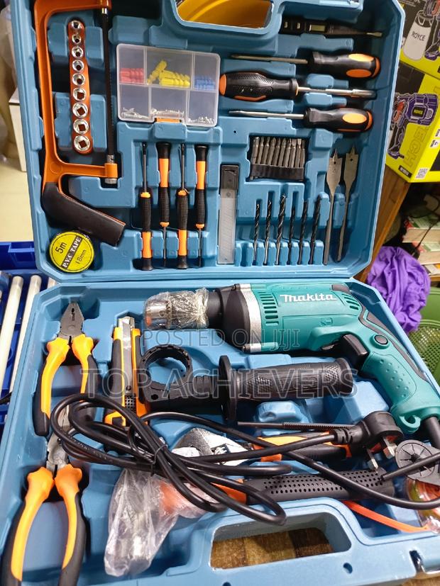Electric Makita Impact Drill 710w,Toolbox,Drillset