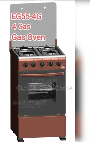 Brown Eurochef Full Gas Standing Cooker With Gas Oven