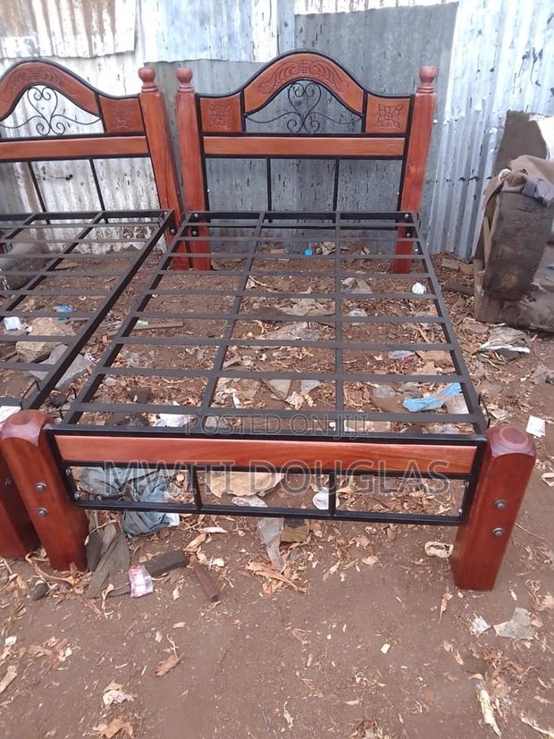 Mahogany Metal Bed - main view
