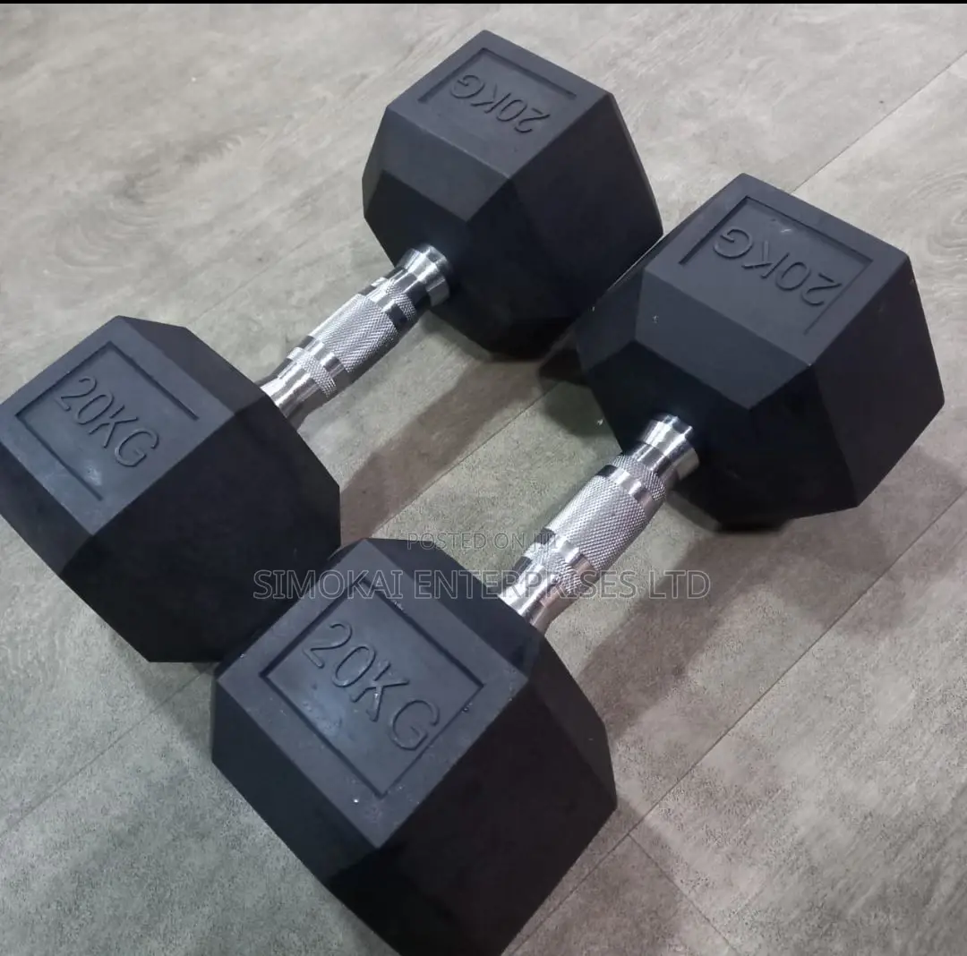 20kg Hex Dumbells Pair