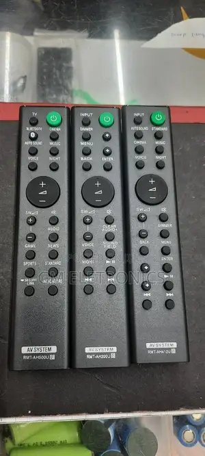 SONY Soundbar Remotes; RMT-Ah412u, Ah200u, Ah400u.