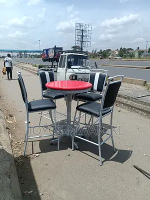 Bar Set of 4 Chairs, and a Table All Powder Coated