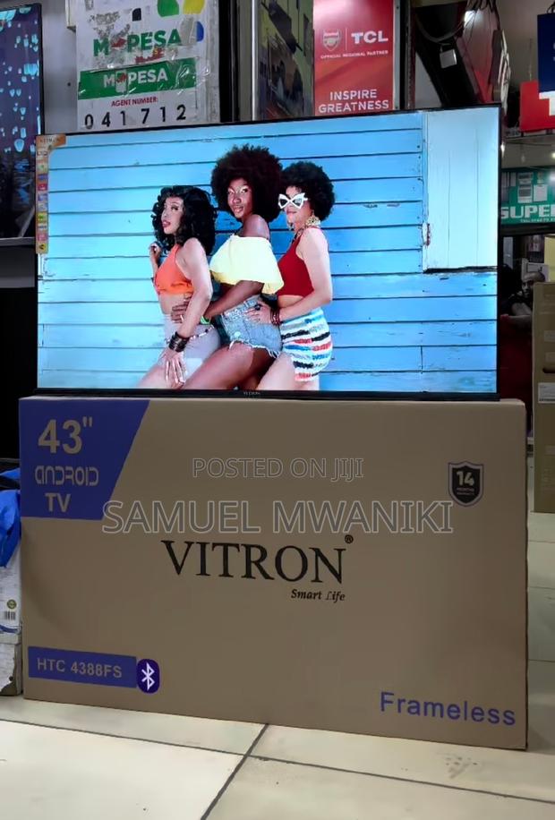 HTC Vitron 43" Smart Android Frameless Tv FHD 1080 New 2024 - thumbnail 5
