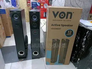 Von 2.0CH Bluetooth Active Speakers 240W Tall Boy Subwoofer