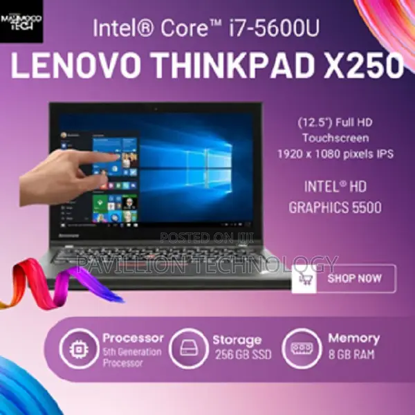 Laptop Lenovo ThinkPad X250 16GB Intel Core I7 SSD 256GB