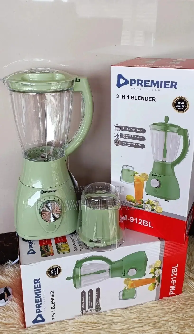 Premier 2 in 1 Blender With Grinder Jar 1.5