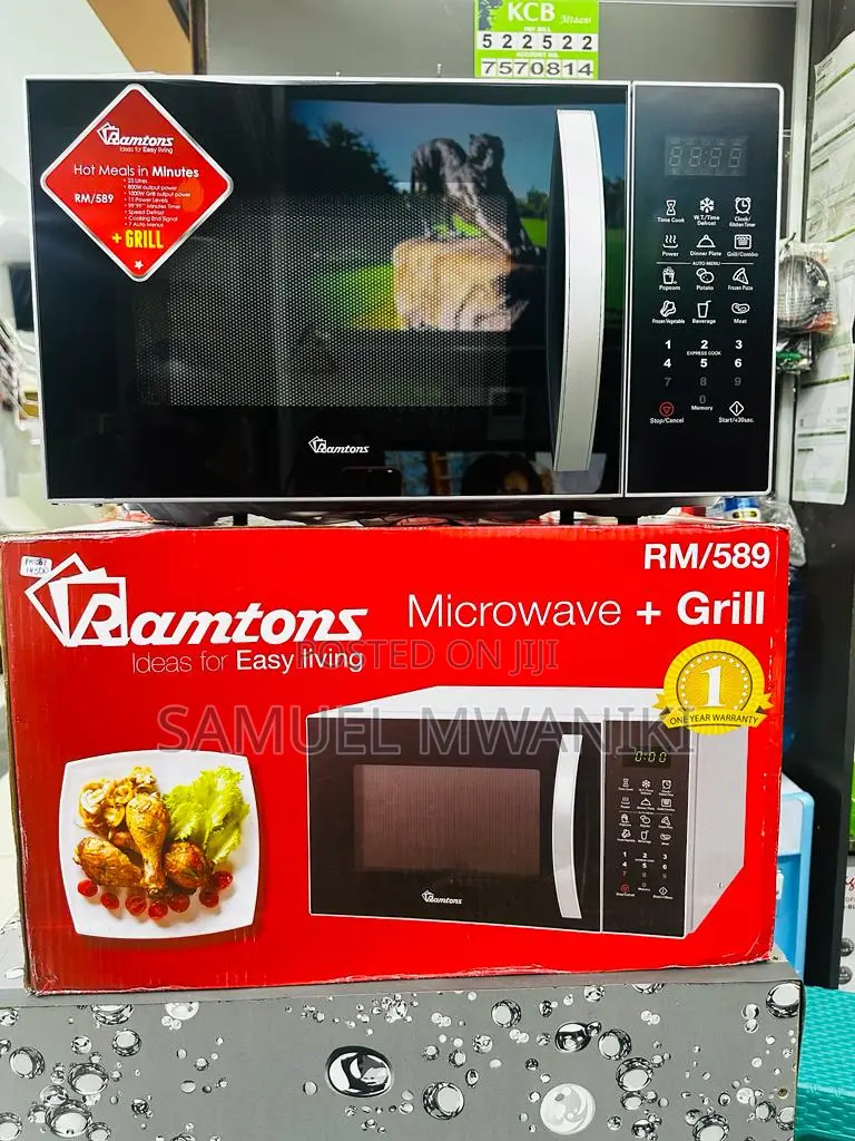 Ramtons 23 Litres Digital Microwave + Grill Silver - Rm/589