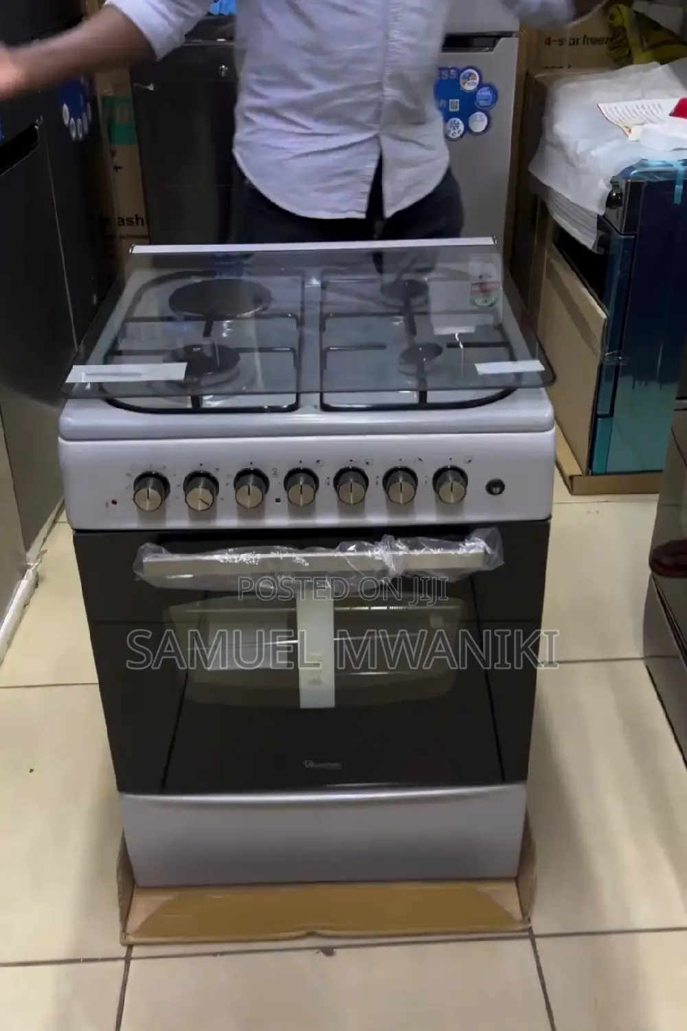 Ramtons 3g+1e 60x60 Silver Cooker- Rf/406