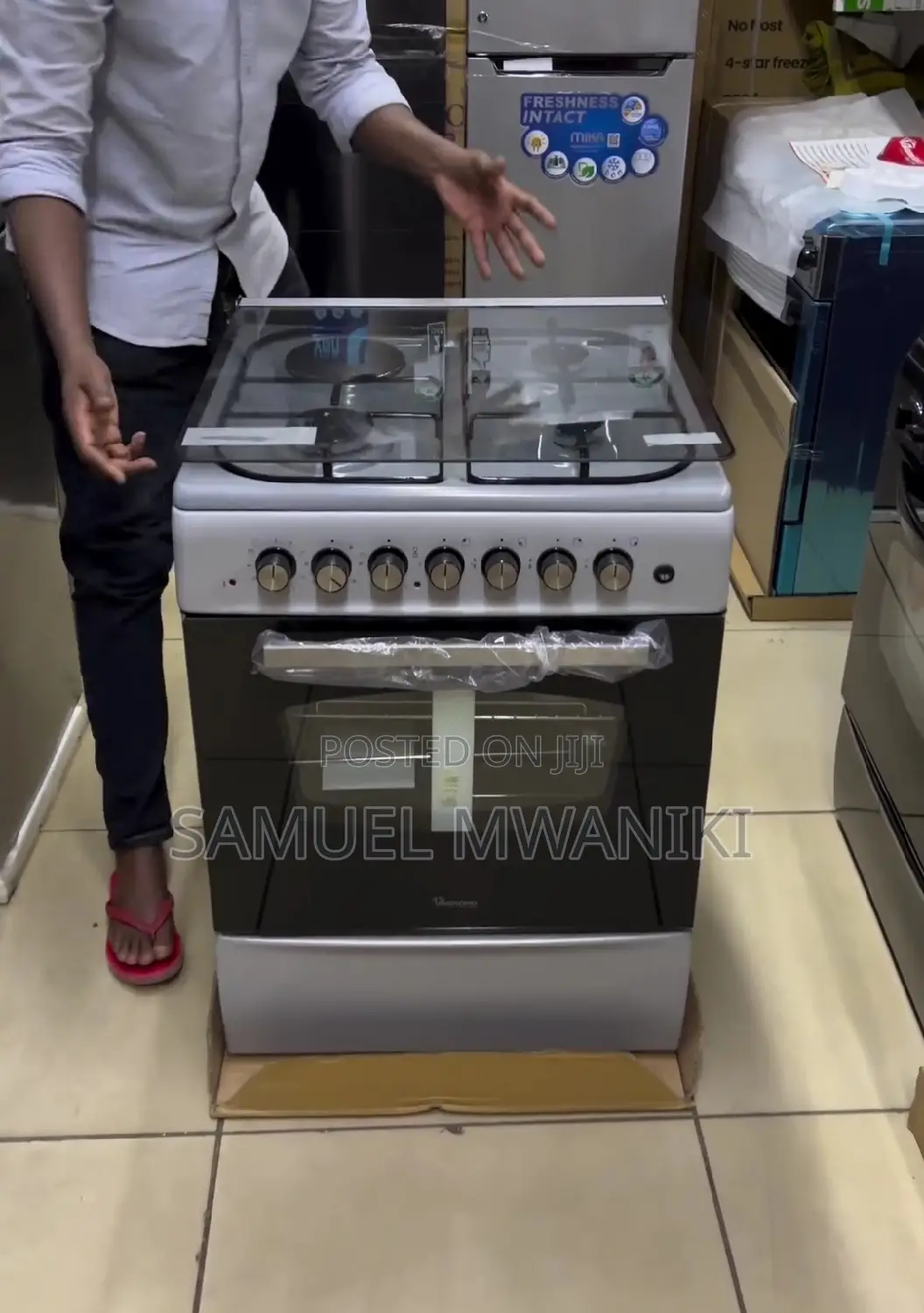 Ramtons 3g+1e 60x60 Silver Cooker- Rf/406