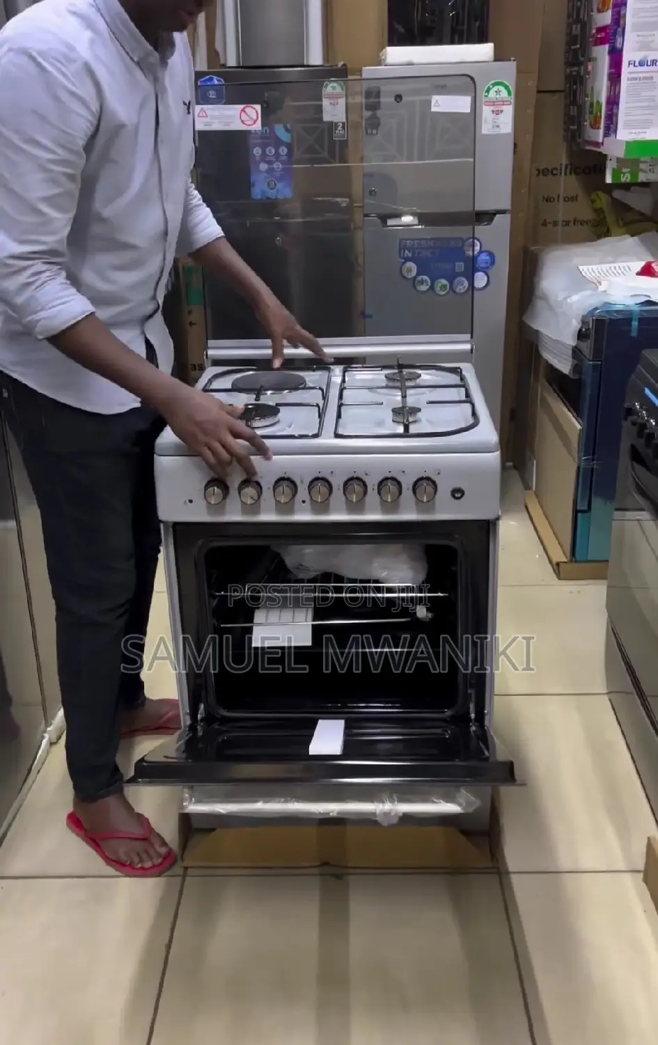 Ramtons 3g+1e 60x60 Silver Cooker- Rf/406