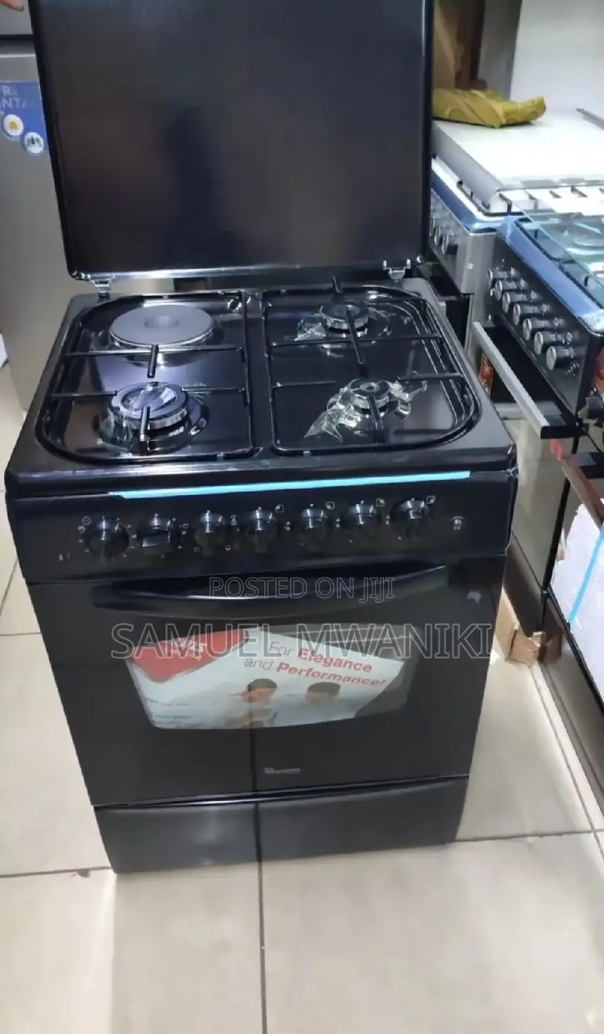Ramtons 3g+1e 60x60 Euro Black Cooker- Rf/407