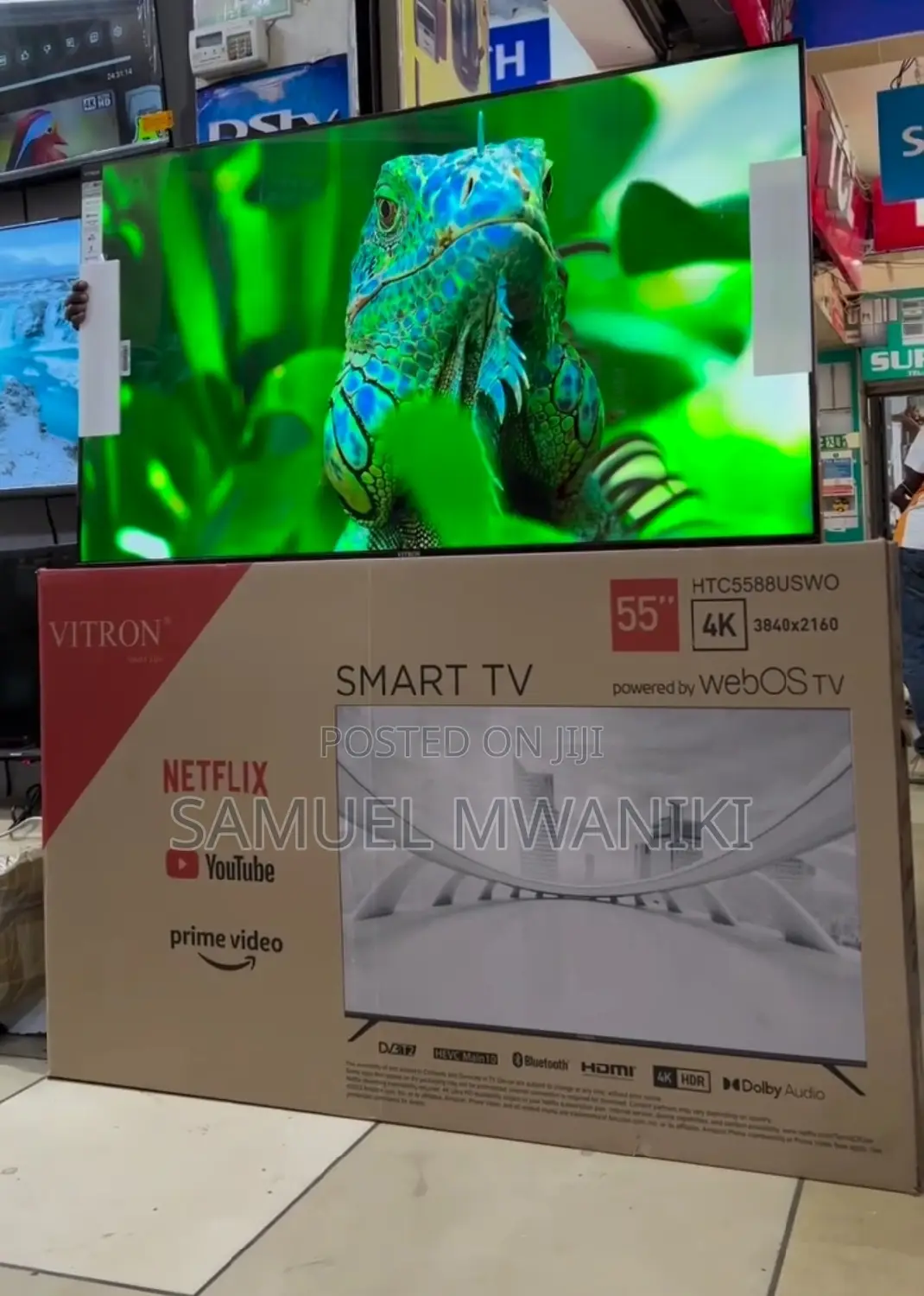 Vitron 55" Uhd Frameless Webos Smart Tv Magic Remote New2024