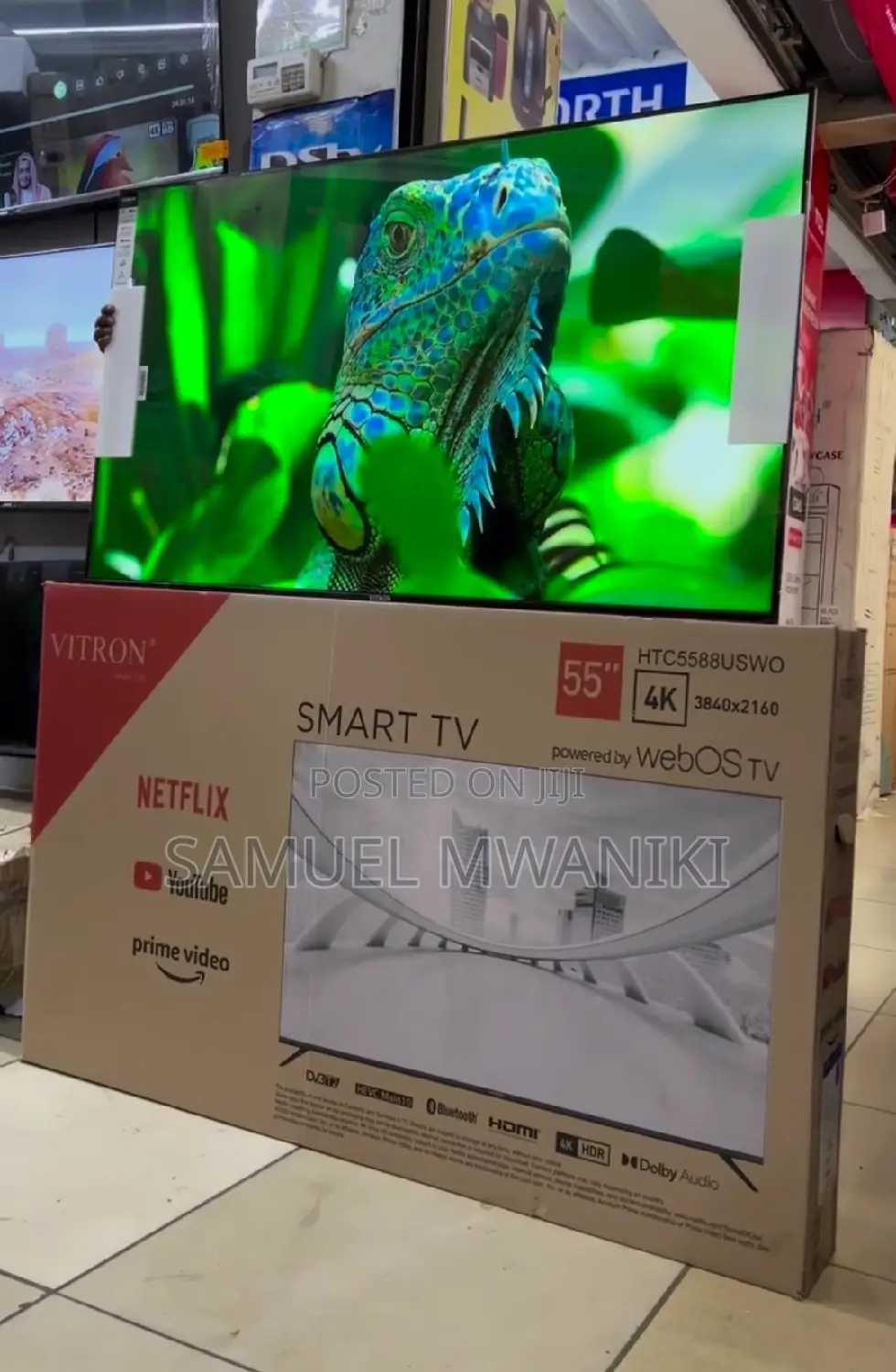 Vitron 55" Uhd Frameless Webos Smart Tv Magic Remote New2024