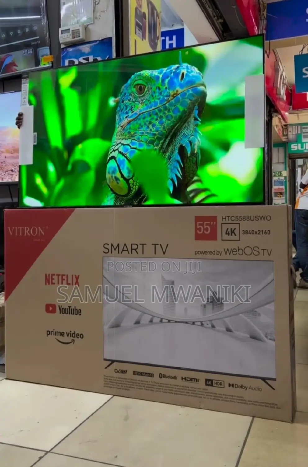 Vitron 55" Uhd Frameless Webos Smart Tv Magic Remote New2024