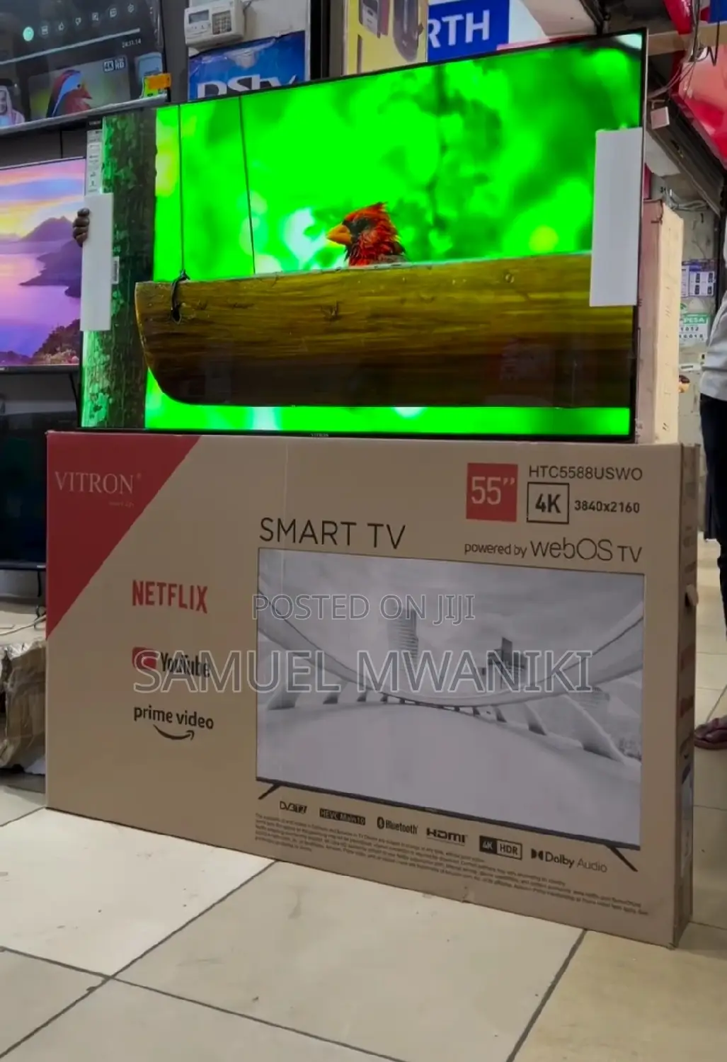 Vitron 55" Uhd Frameless Webos Smart Tv Magic Remote New2024