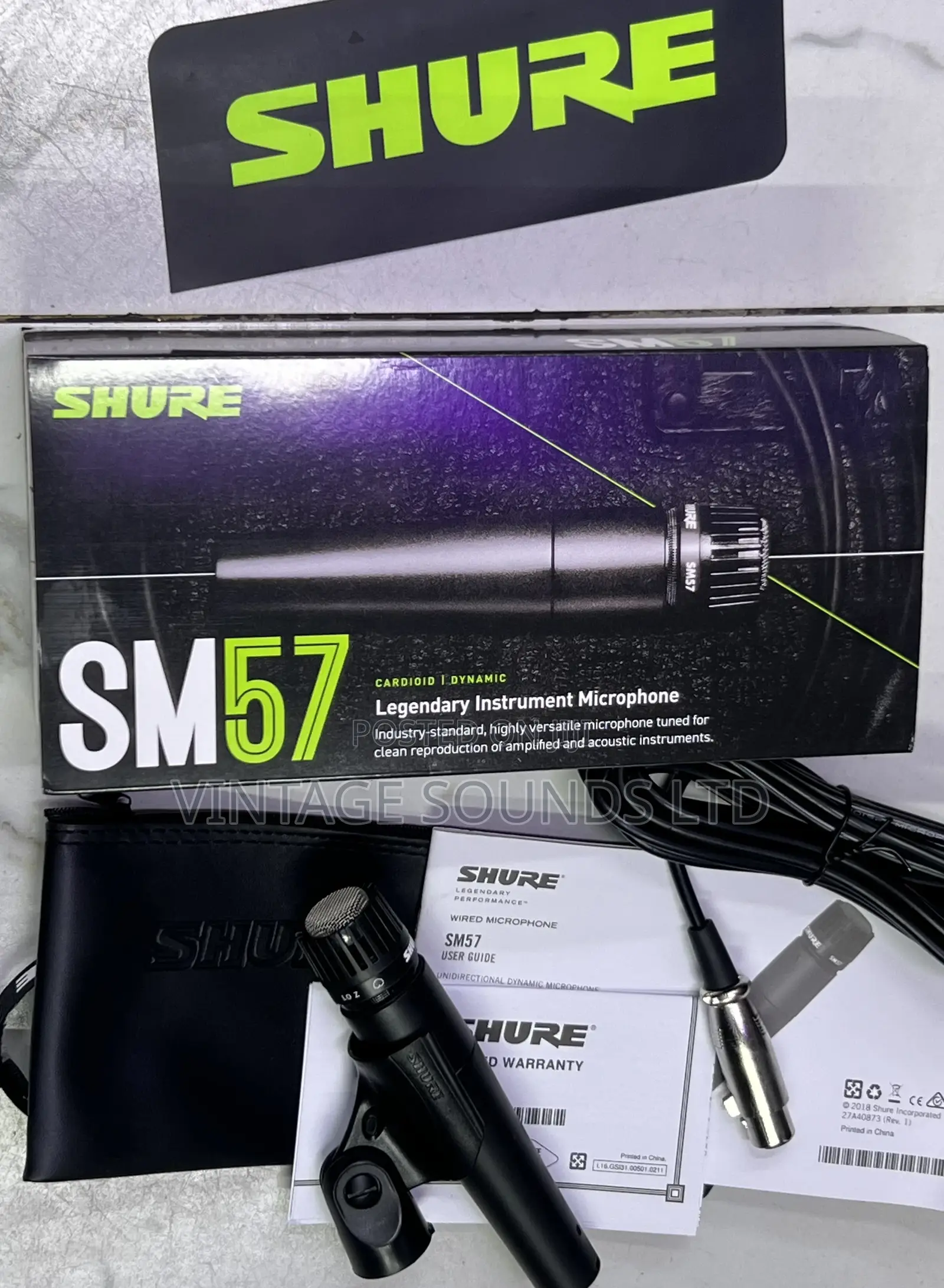 Shure Sm57-Lce Dynamic Instrument Microphone