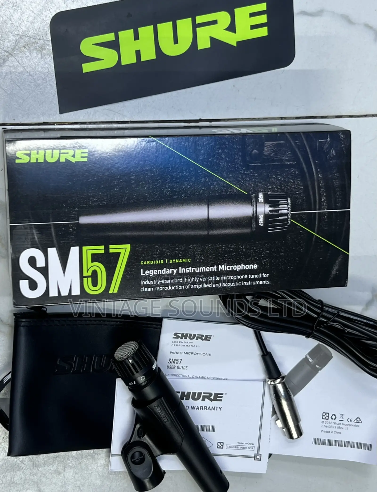 Shure SM57-LCE Cardioid Dynamic Instrument Microphone