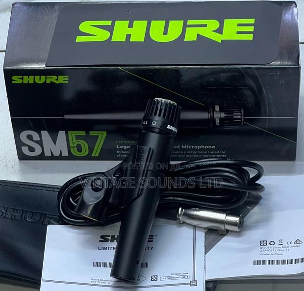 Shure SM57 Dynamic Instrument Microphone ( Black ) - thumbnail 2
