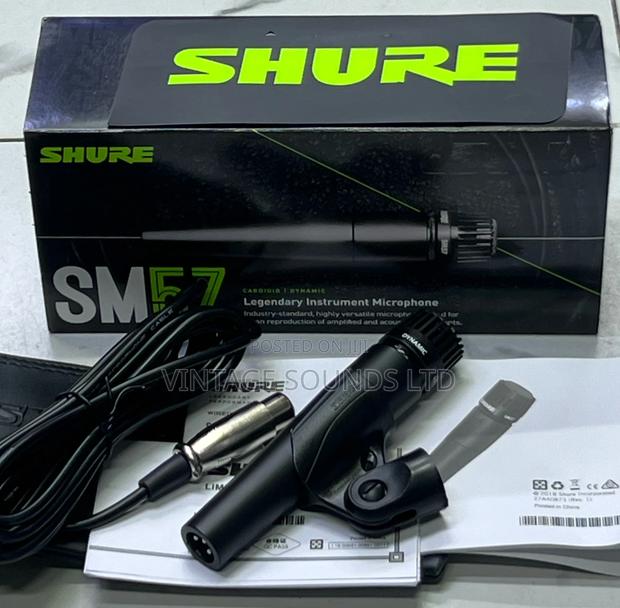 Shure SM57 Cardioid Instrument Microphone/ Black - thumbnail 2
