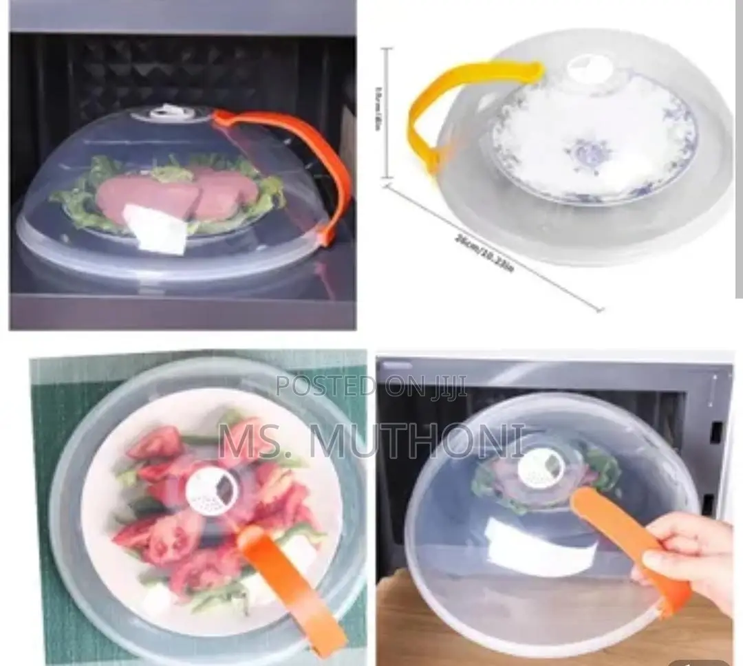Vent Microwave Food Cover With Detachable Handle