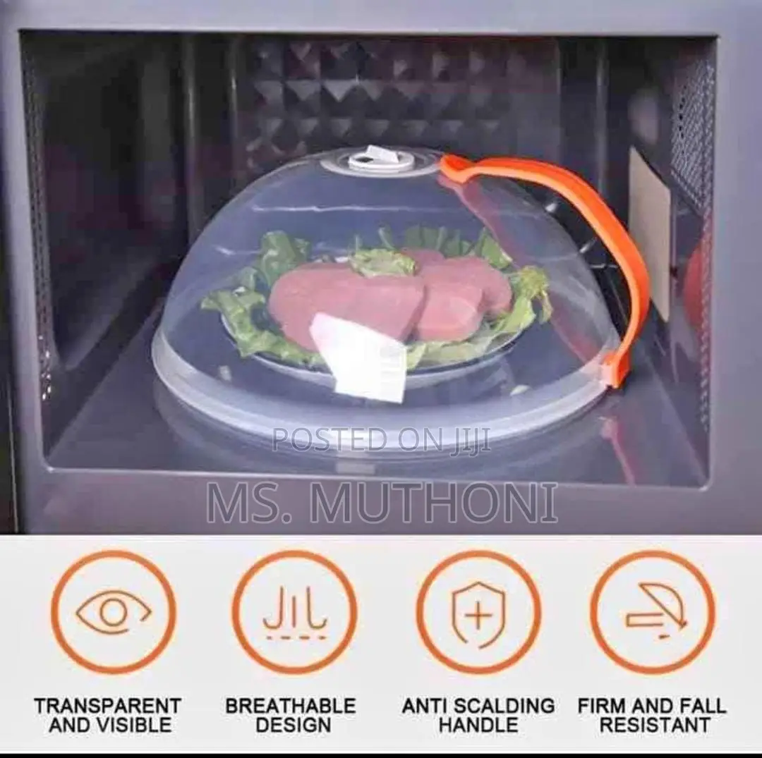 Vent Microwave Food Cover With Detachable Handle