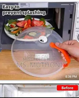 Vent Microwave Food Cover With Detachable Handle