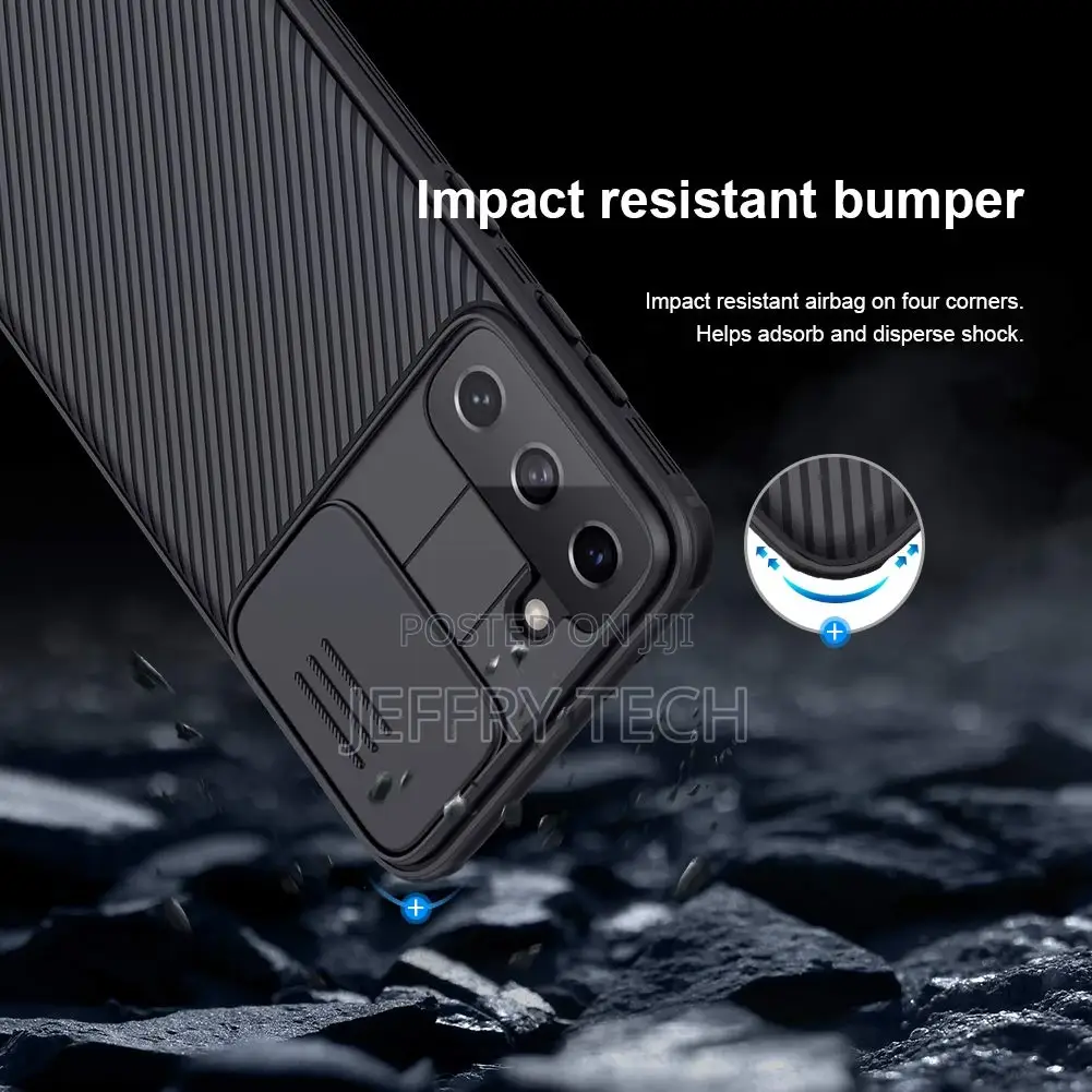 Samsung Galaxy S21 Plus Case, Slide Cover Camera Lens Protec