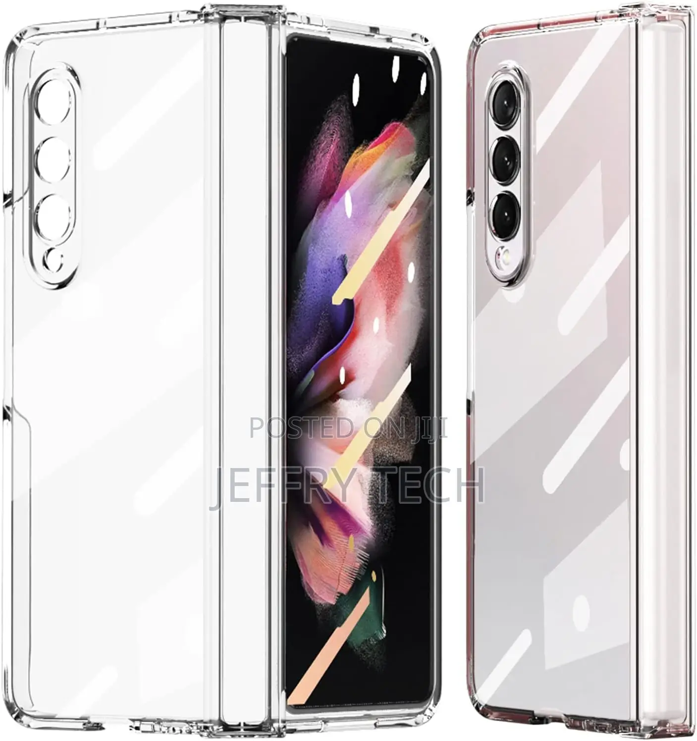 Crystal Clear Back Cover Compatible Samsung Galaxy Z Fold 3