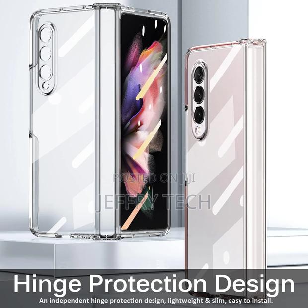 Crystal Clear Back Cover Compatible Samsung Galaxy Z Fold 3 - thumbnail 2