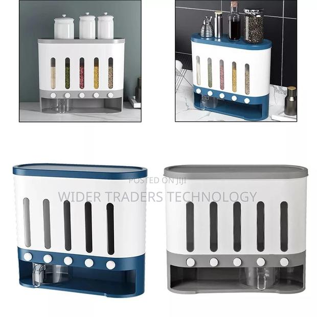 5 Compartment Cereals Storage Box Size :. 34 * 40 * 15 Cm - main view