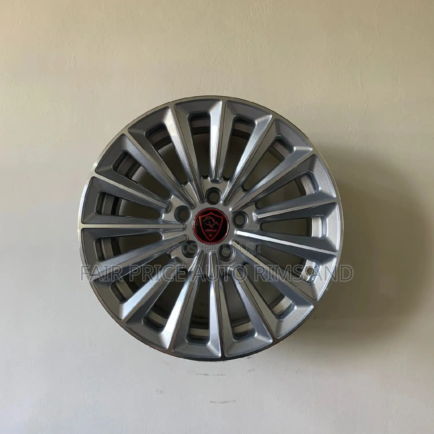 Rims Size 15/5/100 Solver Plain and Blacksilver