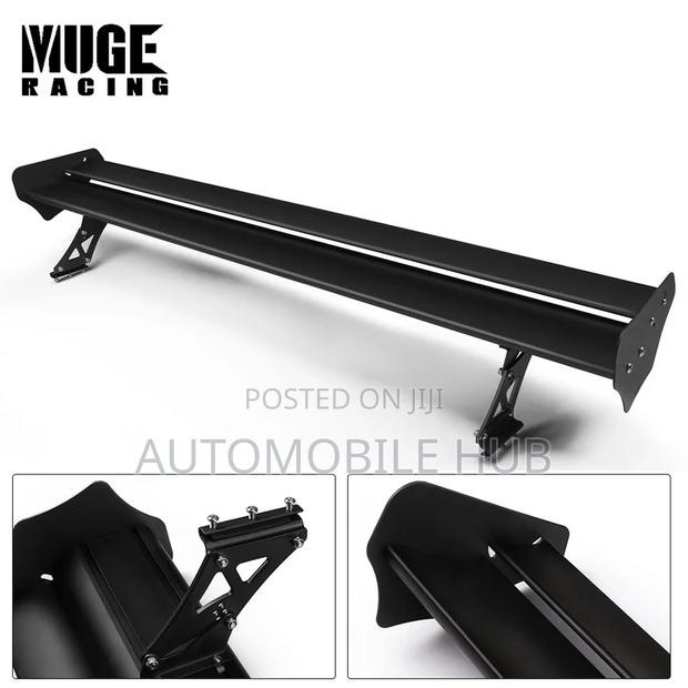 Universal Car Double Blade Spoiler Black